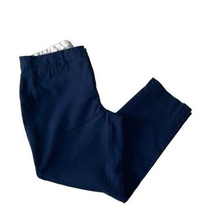 Crown + Ivy Navy Crop Ankle Pants Size 10